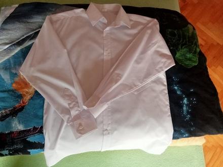 Biela chlapčenská spoločenská košeľa, 158