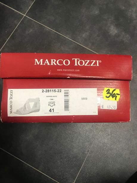 Letné koženné sandále, marco tozzi,41