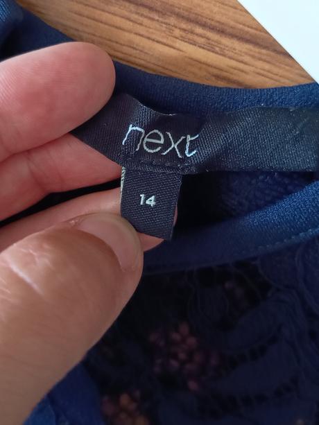 Tmavomodré šaty next, next,xl