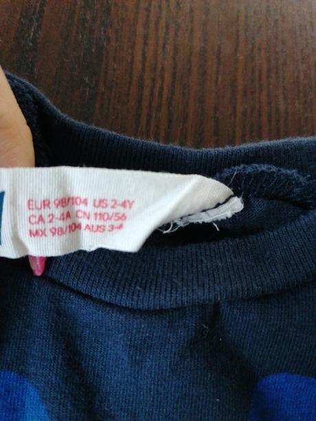 Bodkovaný komplet, h&m,98