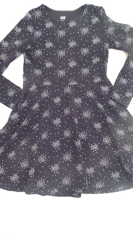 Čierne šaty, h&m,122