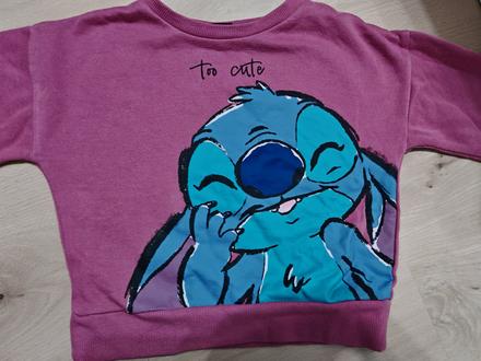 Mikina stich 86-98 farba staroruzova jemne do hned, 98