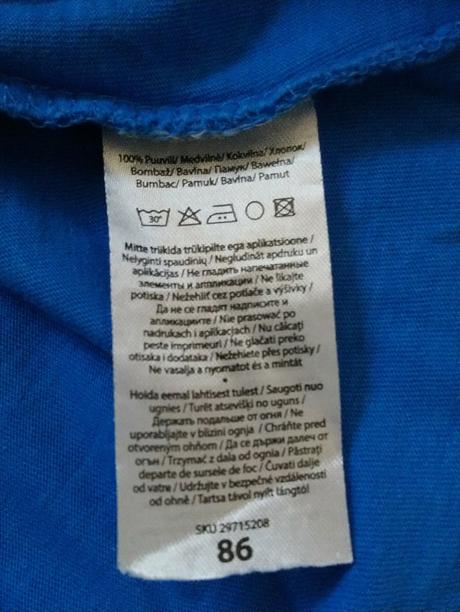 Chlapčenské modré tričko s motívom, baby, baby,86