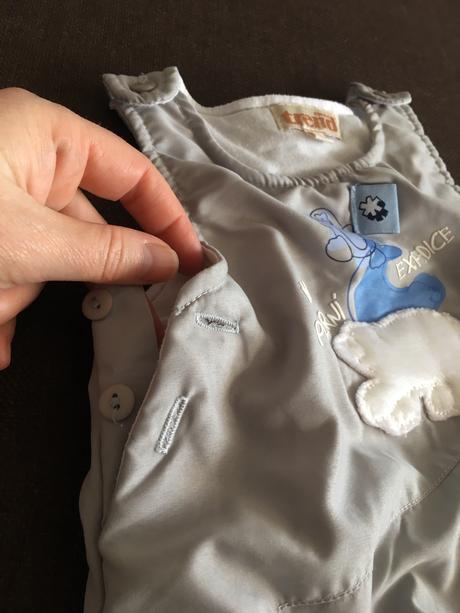 Zimné šatočky podšité s medvedikom, 68