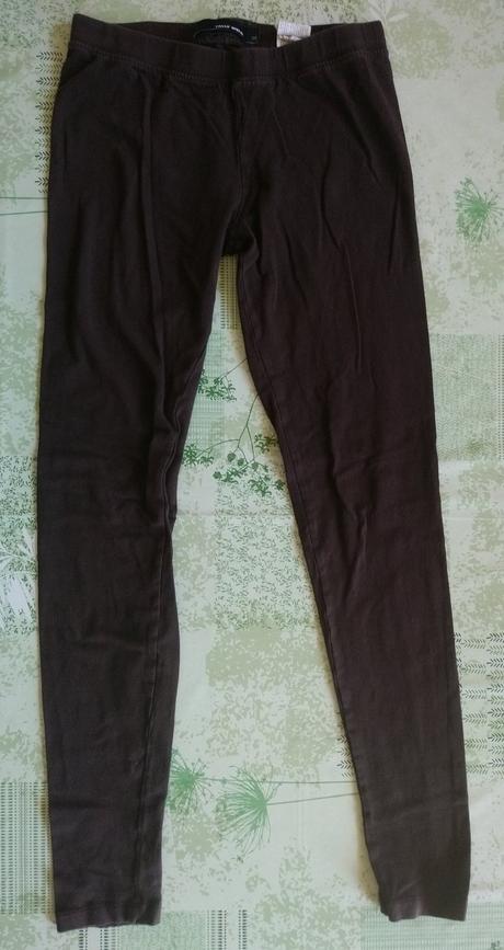 Dámske tmavo hnedé elastické legíny, tally weijl, tally weijl,xs