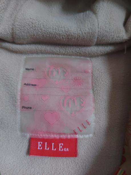 Dievčenský pršiplášť, elle,104