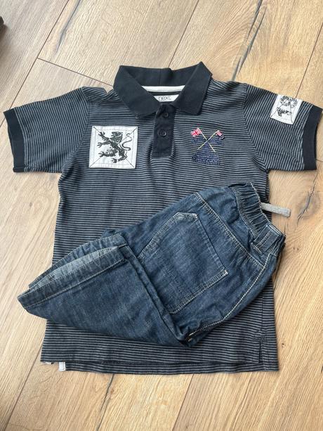 Šortky+  tričko zdarma, h&m,122