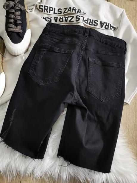 Riflové kraťasy po kolená, h&m,38