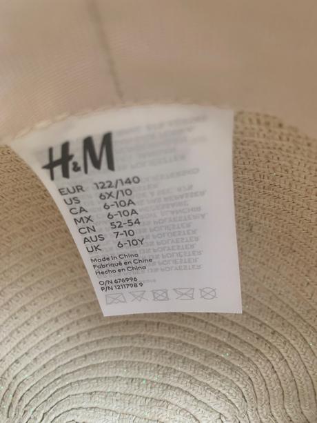 Letný klobúčik v.122/140, h&m,122