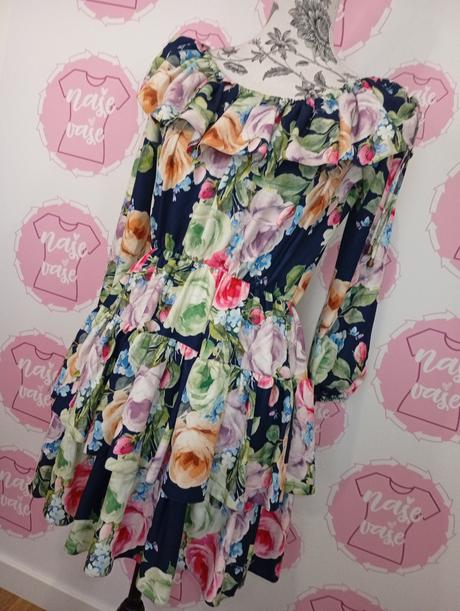 Kvietkované šaty s/m, s