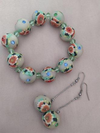 Náramok + náušnice,