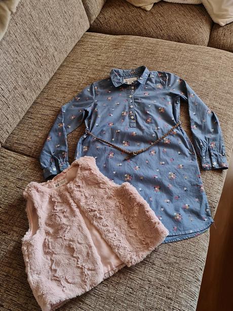 Tunika s kožušinkou h&m 134/140, h&m,134