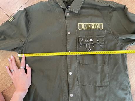 Khaki zaujímavá košeľa pánska, new yorker,l