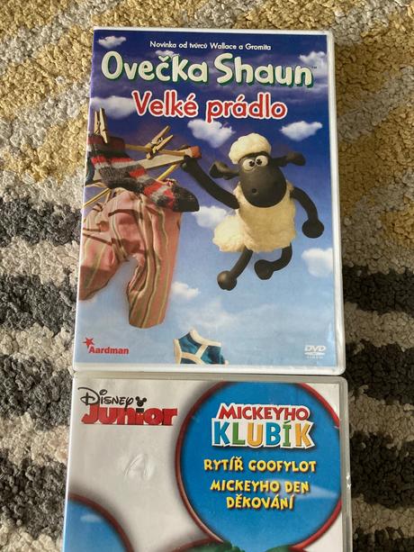 Dvd ovečka shaun velké prádlo, mickeyho klubík, 