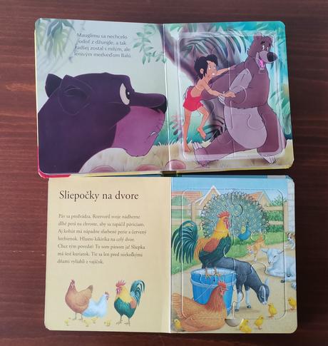 Knižka s puzzle pre deti 2 ks,