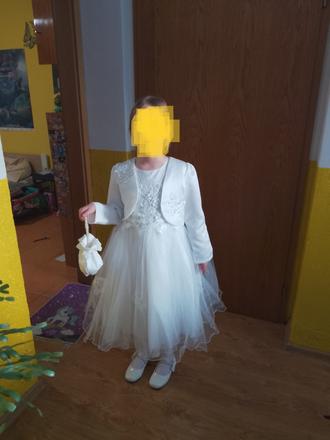 Šaty na prvé sväté prijímanie + doplnky, 140