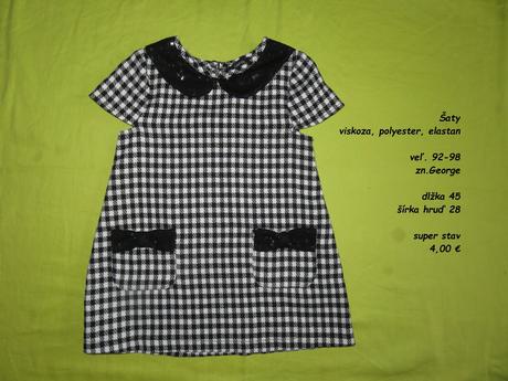 Letné šaty, george,98