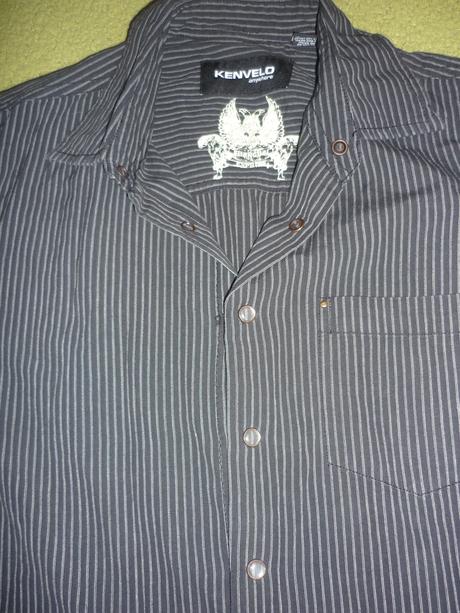 Košeľa s aplikáciou na rukáve, kenvelo,s