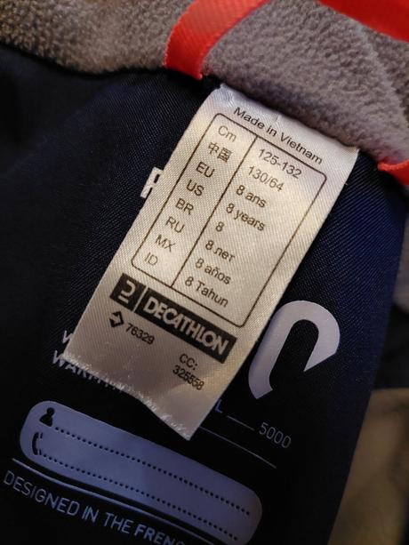 Zimná dievčenská bunda decathlon, decathlon,128