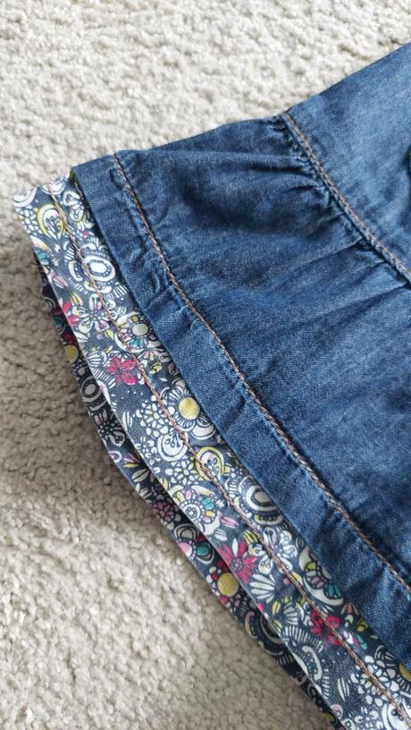 Riflová šatová sukňa, george,86