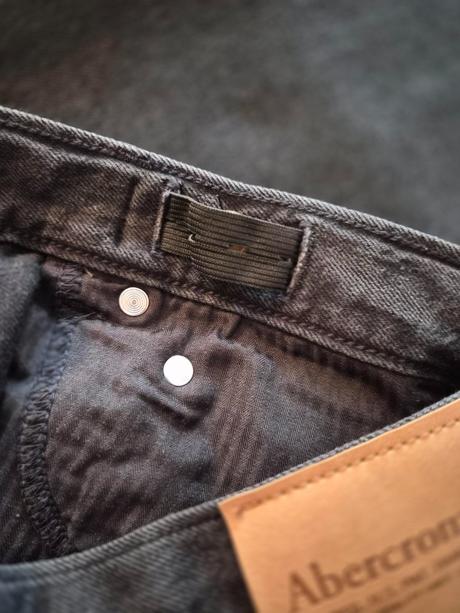 Nové čierne baggy rifle abercrombie 152 / 158, abercrombie&fitch,152