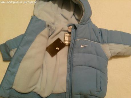 Nike-krásna fešácka bundička-modrá nenosená, nike,74