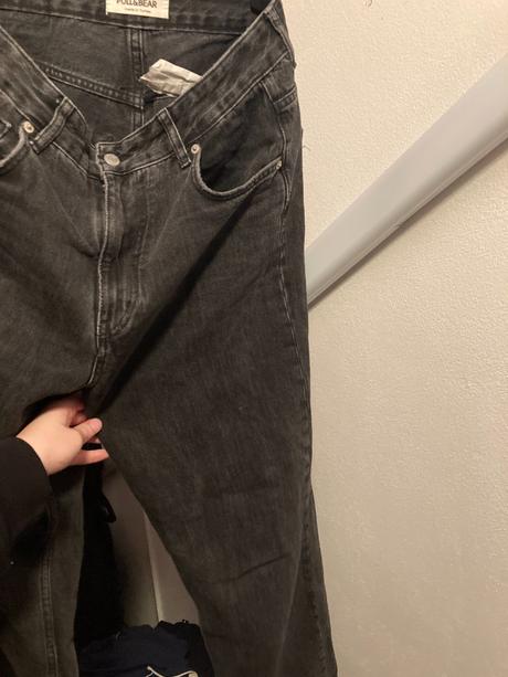 Čierne rifle pull&bear, pull&bear,38