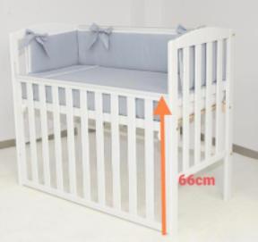 Postieľka tobi so znižovacou stranou 100x50, biela, šírka (cm): 50,dĺžka (cm): 100