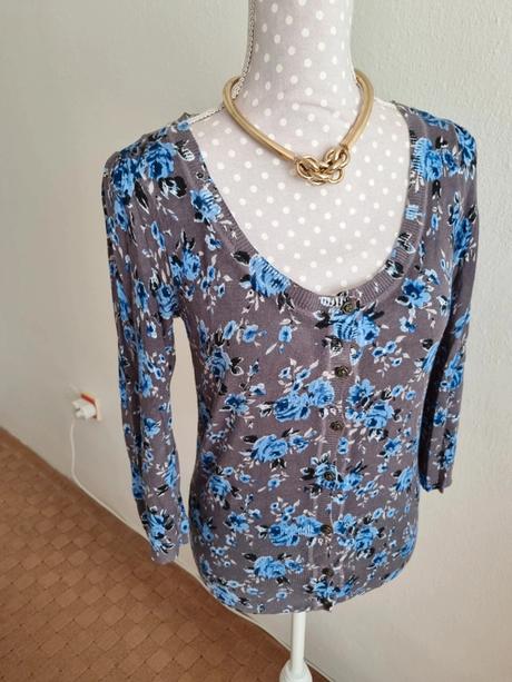 Modro sivý svetrík orsay veľ. s, orsay,s