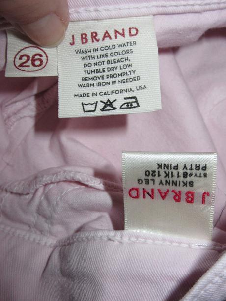 J brand - ružové skinny, 26