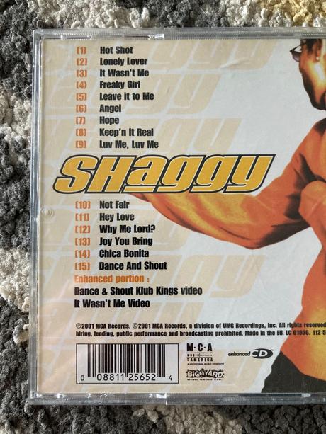 Shaggy hot shot (2001) cd, 