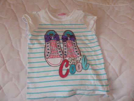 Tričko + bodkované kraťsy na 4/6 rokov, 116