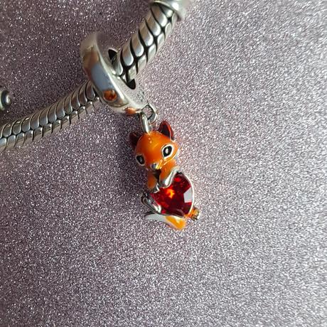 Prívesok líška so srdiečkom, 