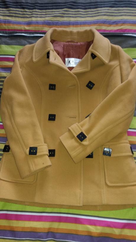 Horčicový kabátik, s