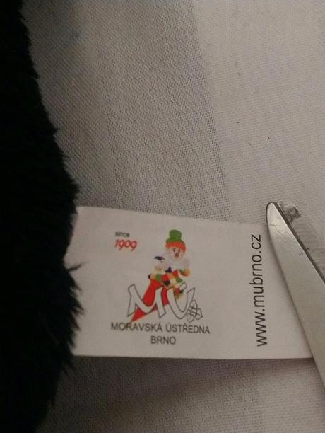 Plyšová maňuška na ruku krtek, mubrno, 28 cm,