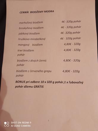 Predám biodžem modra,