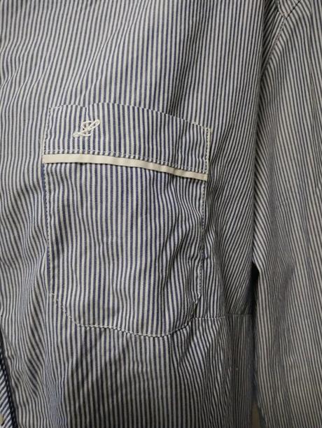 Dámska pásikavá modro biela blúzka, laura di sarpi, xxl