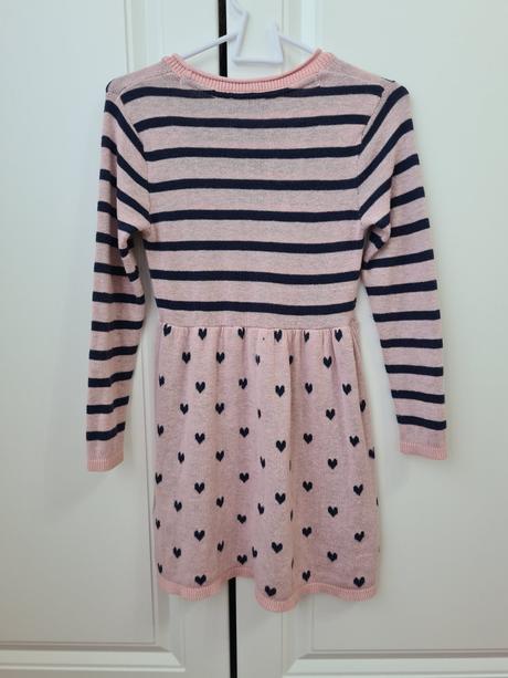 Dievčenské saty na chladnejšie počasie, h&m,98