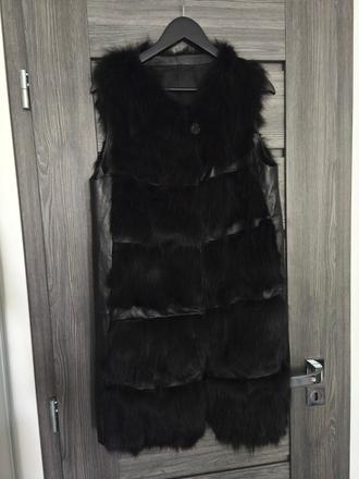 Kozena kozusinova vesta z lisky, m