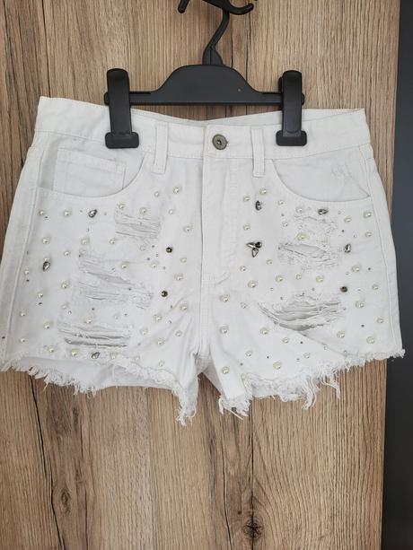 Kraťasky s perličkami, s