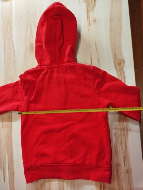Červená mikina, c&a,122
