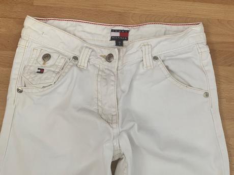 Tommy hilfiger biele krátke rifle, tommy hilfiger,140