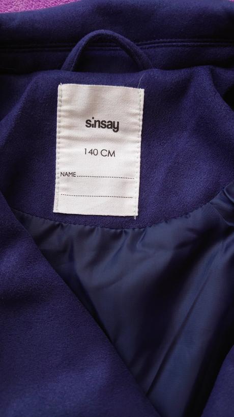 Sinsay nádherná tmavomodrá motorkárska bunda, sinsay,140