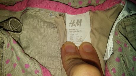 Letne tenke nohavice, h&m,92