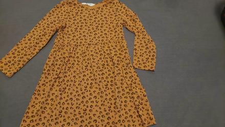 H&m šaty so vzorom dlhý rukáv, h&m,110