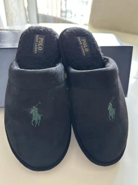 Papuče polo ralph lauren čierne, pc 90 eur, ralph lauren,39