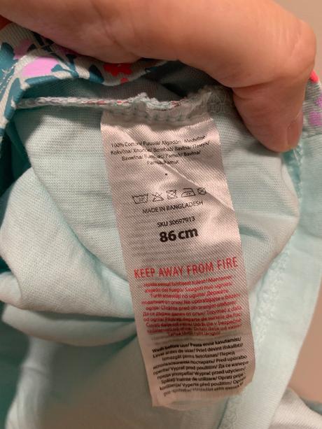 Tyrkysové tričko s dlhým rukávom lúka, 86