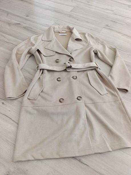 Semišový trenčkot, reserved,m