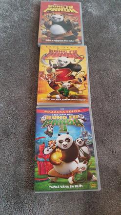 Dvd kung fu panda 1,2,3,