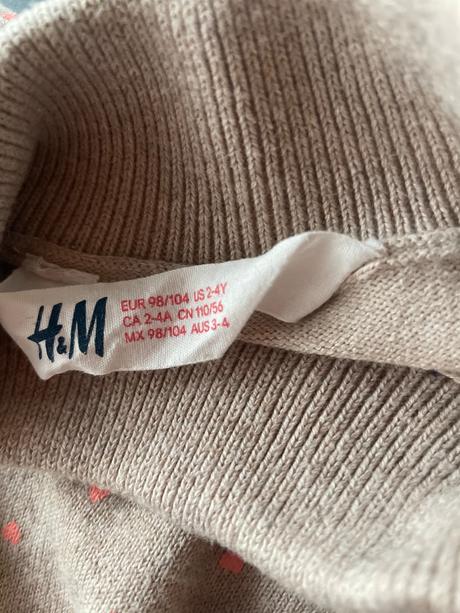 Svetrik s maslou, h&m,98